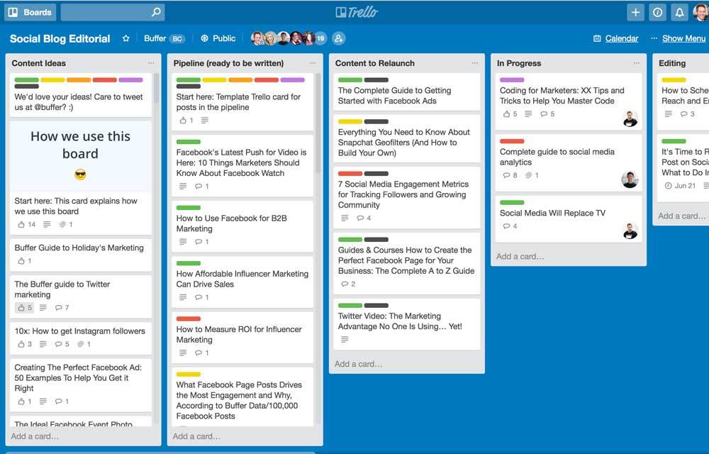 Trello-dashboard